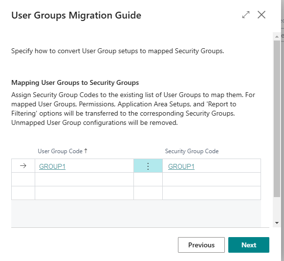 User Groups Migration Guide page