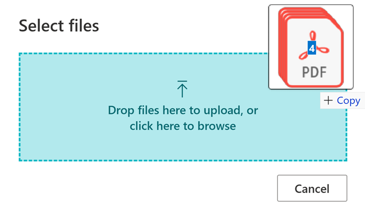 Multiple file upload drag and drop