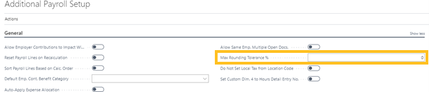 Max rounding tolerance %