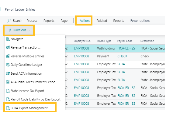 SUTA Export Management