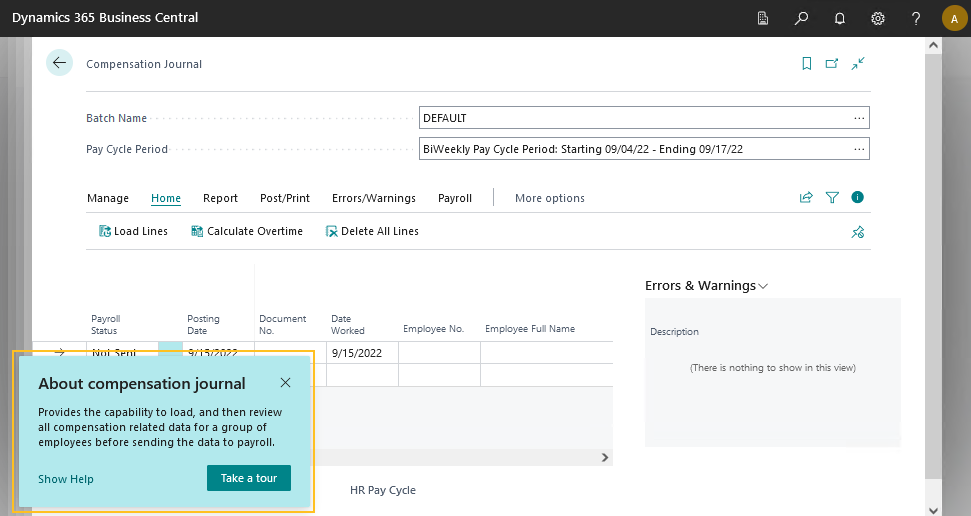 Compensation Journal page Teaching Tour