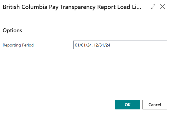 British Columbia Pay Transparency Report Load Lines page