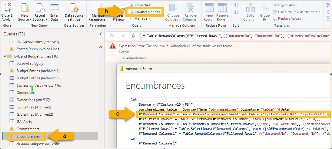 Power BI Advanced Editor