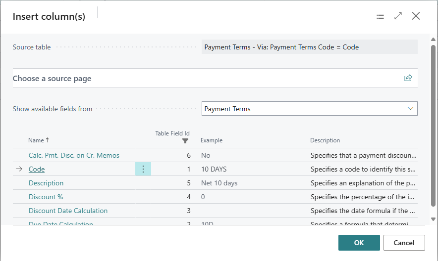 Add columns from another source