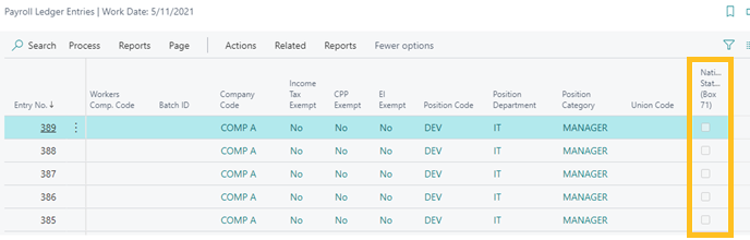 Option 2 – Payroll Code Setup