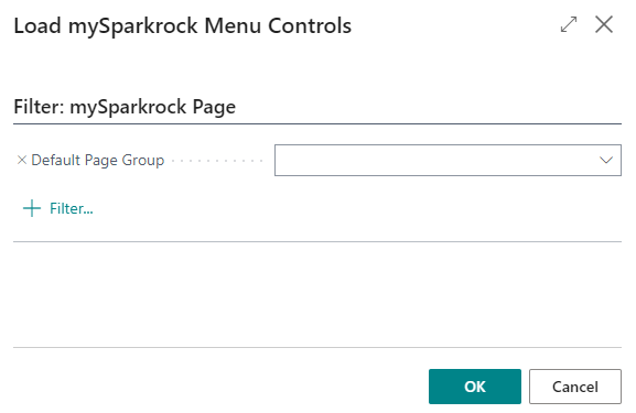 Load mySparkrock Menu Controls page