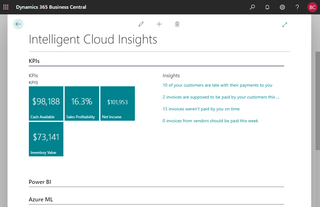 Intelligent cloud insights.