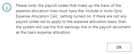 Auto-sync Expense Allocation Lines