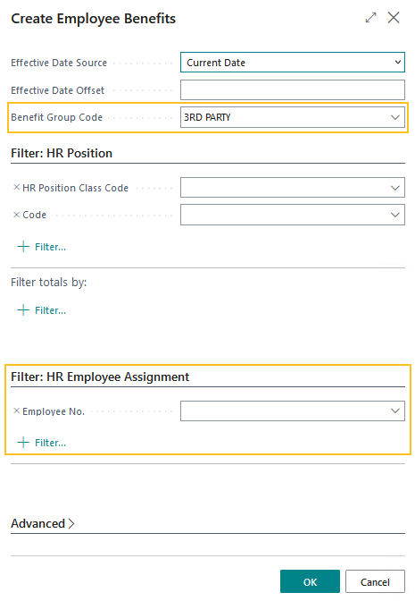 Create Employee Benefits page