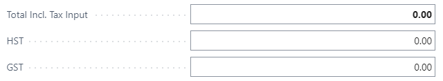 Purchase Invoice and Purchase Credit Memo pages editable tax input fields